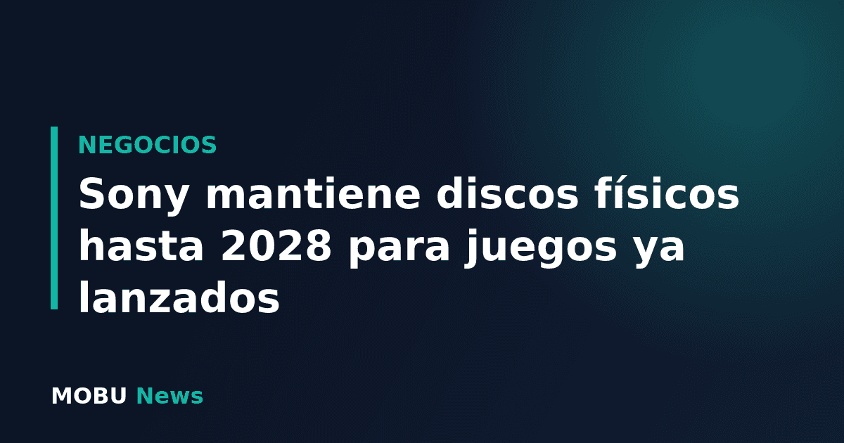 Sony mantiene discos físicos hasta 2028 para juegos ya lanzados