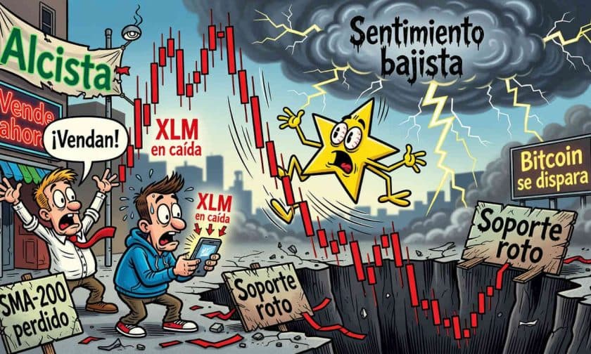 XLM cae a mínimos de 30 días: análisis técnico y niveles clave