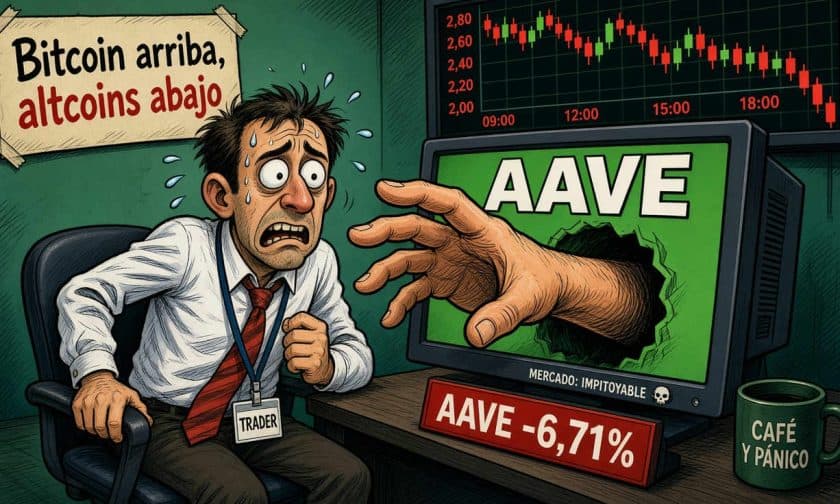 Token AAVE cae 6,71% y cotiza en US$ 140,19