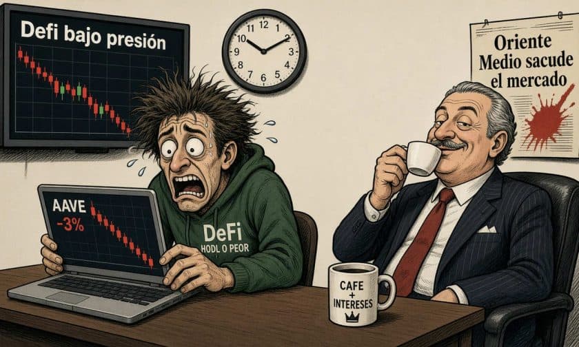 AAVE cae 3% por tensiones en Oriente Medio: análisis técnico