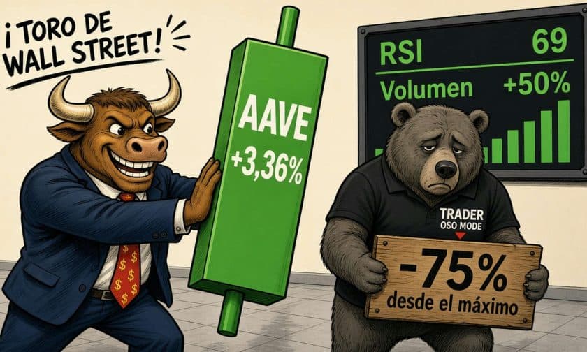 AAVE sube 14% en una semana y encadena cuatro semanas alcistas