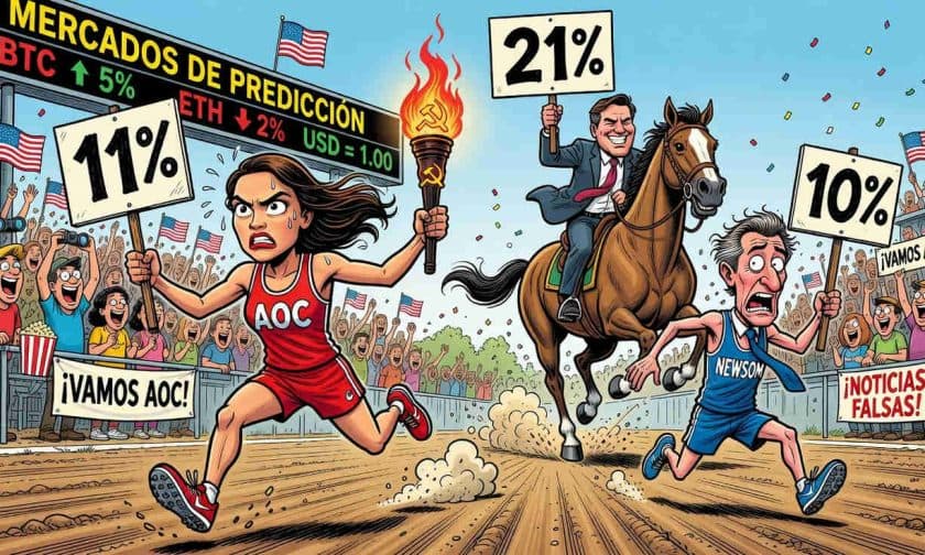 AOC supera a Newsom en apuestas 2028: qué dicen los mercados