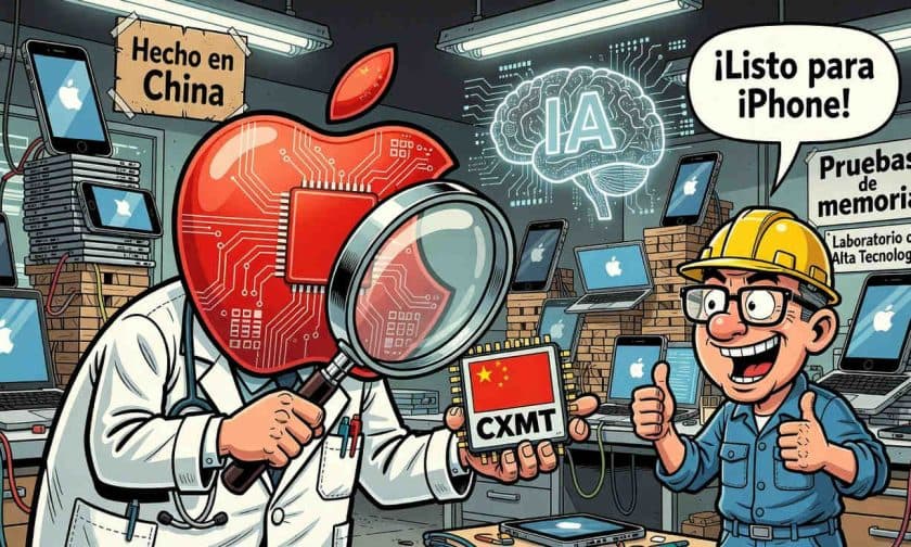 Apple prueba chips CXMT chinos para iPhone y MacBook