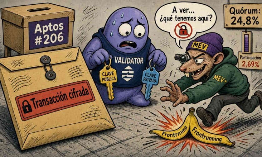 Aptos vota cifrado de transacciones para frenar MEV