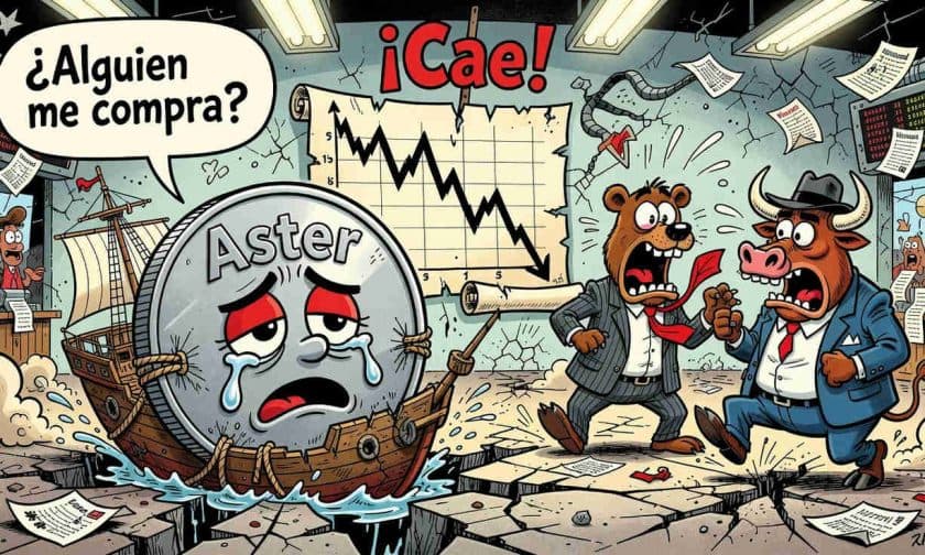 Aster cae 74% desde máximo: rebote técnico sin confirmación