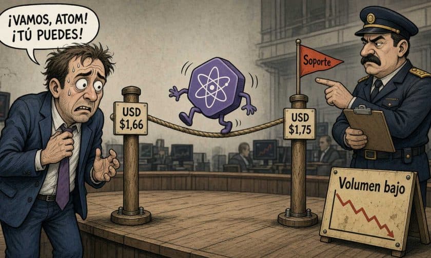 ATOM cae 4,82%: qué niveles técnicos vigilar hoy