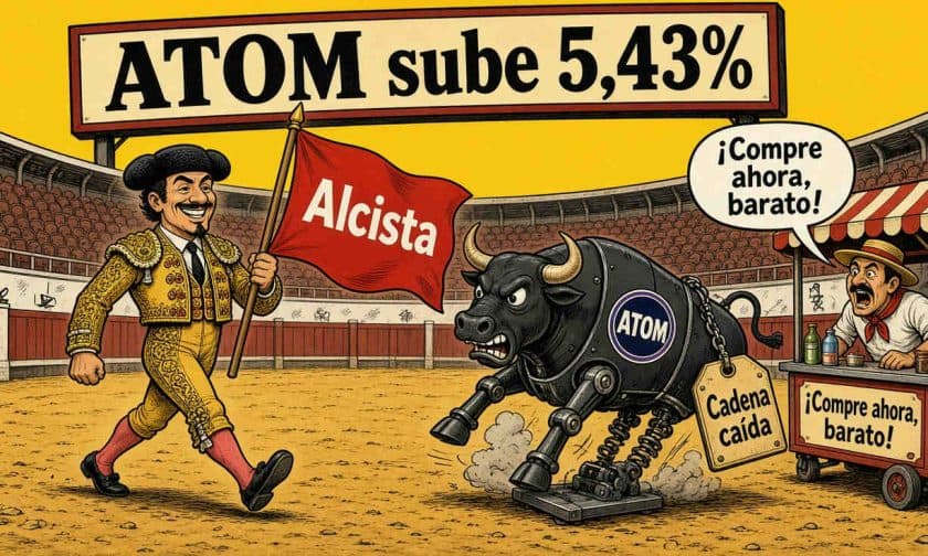ATOM sube 5,43% a US$1,79 pese a parada de Cosmos Hub