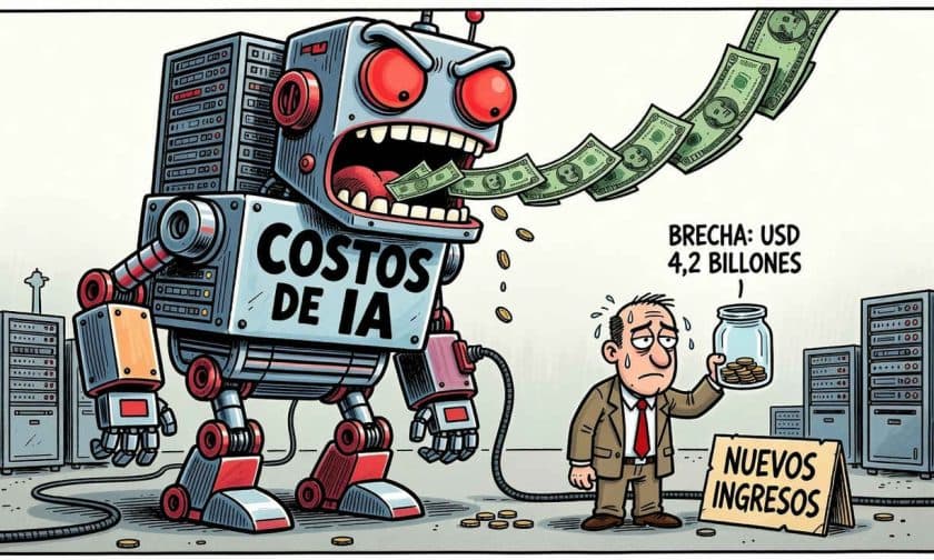 IA necesita USD $4,2 billones en nuevos ingresos antes de 2031