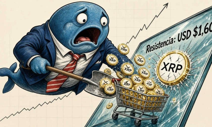 XRP enfrenta resistencia en USD $1,60 tras acumulación de ballenas