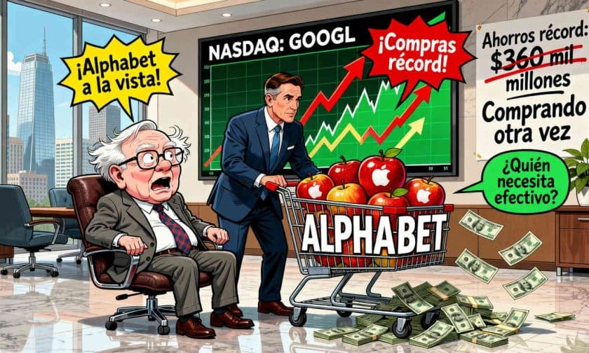 Berkshire Hathaway aumenta 83% su apuesta en Alphabet