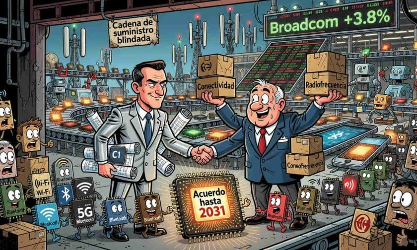 Broadcom y Apple extienden alianza de chips hasta 2031