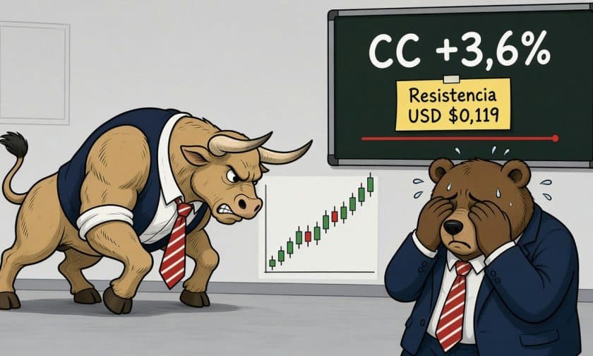Canton ($CC) sube 3,61% con volumen alcista y se acerca a resistencia clave