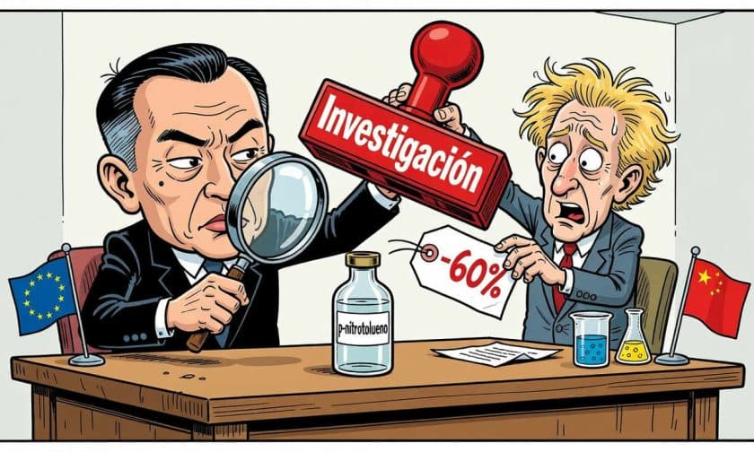 China investiga dumping de p-nitrotolueno europeo tras caída de precios