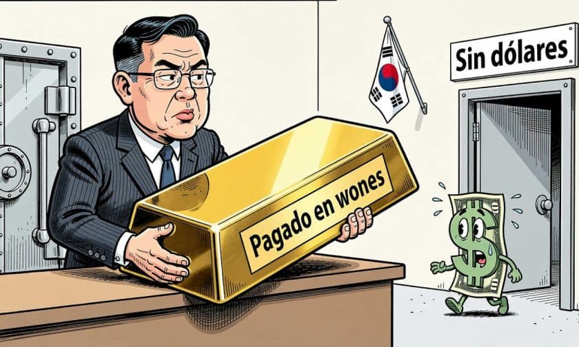 Corea del Sur reabre compras de oro: 1 tonelada por USD 140 millones