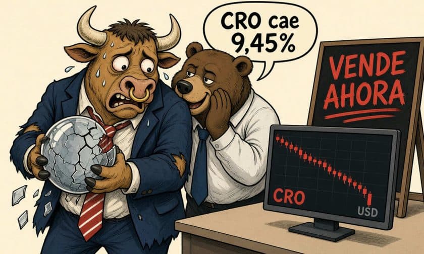 Cronos cae 9,45% en 24 horas: presiona soportes técnicos clave