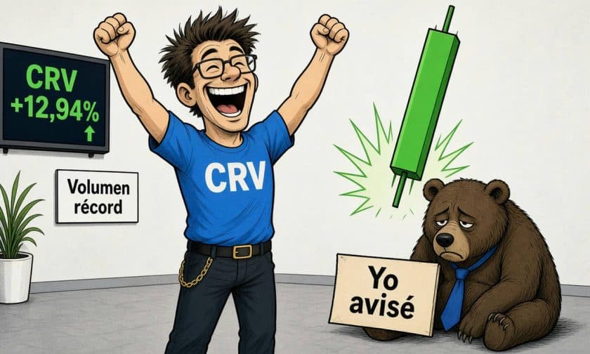 CRV sube 12,94%: Curve DAO recupera brillo en DeFi