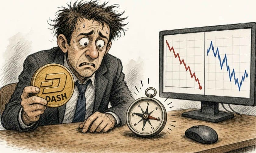 Dash cotiza en USD $56,87 y retrocede 4,52% el 6 de octubre