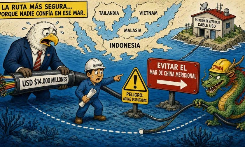 Cable submarino EE.UU.-Tailandia: inversión de US$14.000M