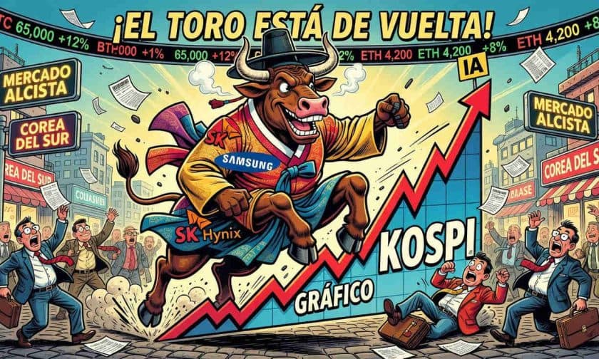 Kospi de Corea del Sur: sube 22% tras desplome de julio