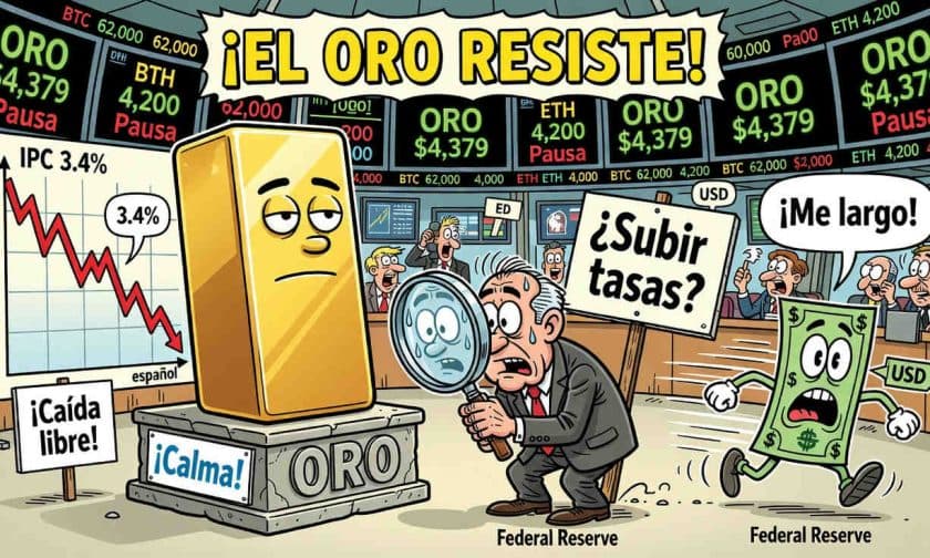 Oro en máximos: inflación moderada sostiene demanda de refugio