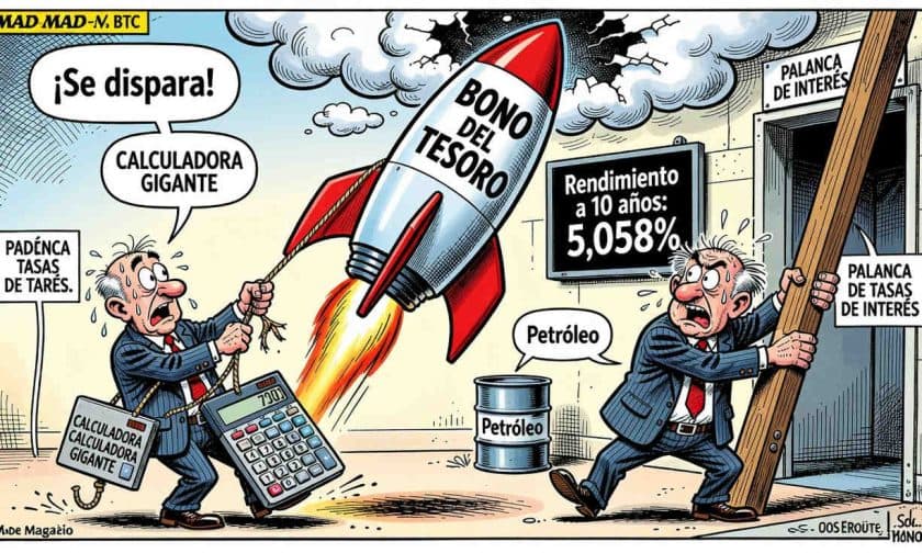 Bonos del Tesoro a 10 años: máximo de 19 años en 5,058%