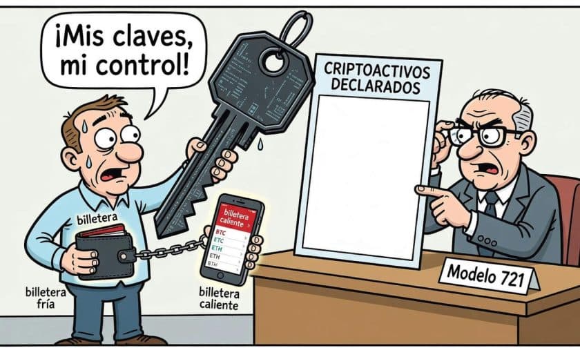 Modelo 721: criptomonedas en autocustodia no se declaran