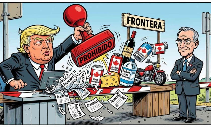 EE.UU. bloquea importaciones canadienses por USD 19.900 millones