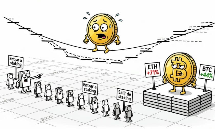 Ethereum superó Bitcoin en Q3 2026 pero enfrenta mercado menos profundo