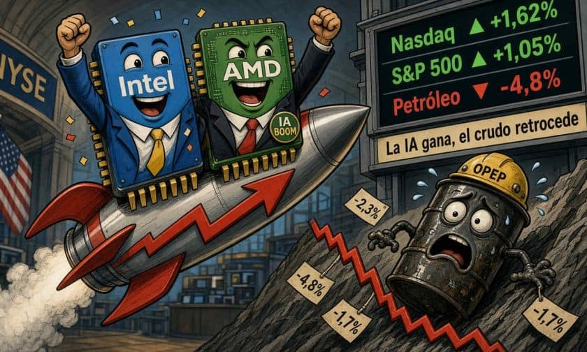 Fabricantes de chips impulsan bolsas globales mientras petróleo cae