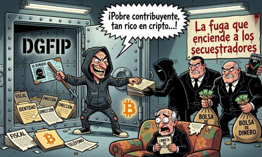 Filtración fiscal Francia: millones exponen datos ante secuestros cripto