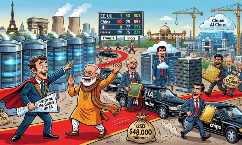 Francia e India compiten por atraer inversión en centros de datos de IA con diplomacia de alto nivel