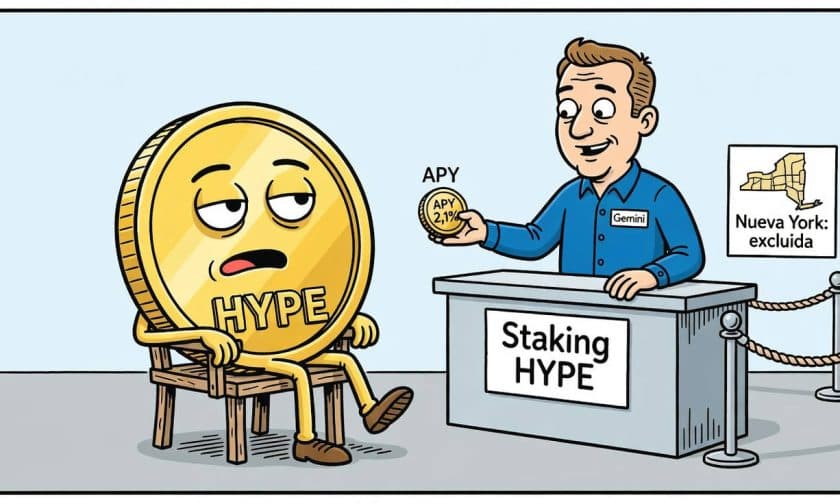 Gemini habilita staking de HYPE: rendimiento de 2,1% anual