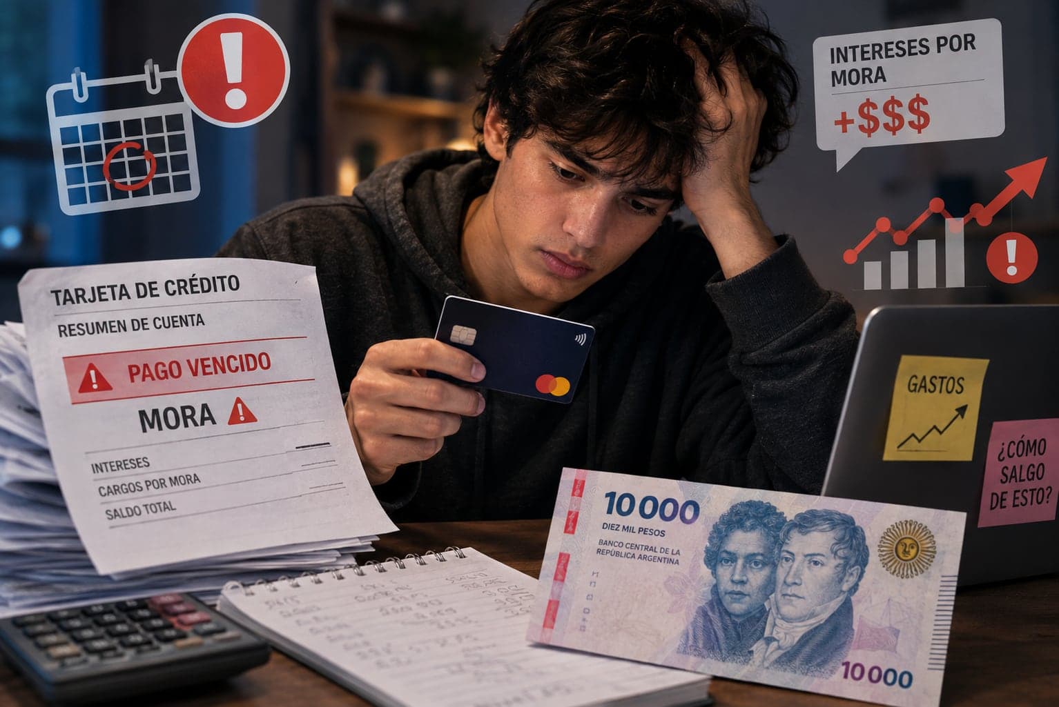 Mora en créditos: desaceleración en junio pero 9 de 10 jóvenes endeudados