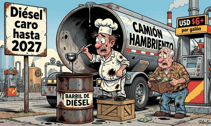 Diésel caro hasta 2027: Goldman prevé diferenciales por US$40