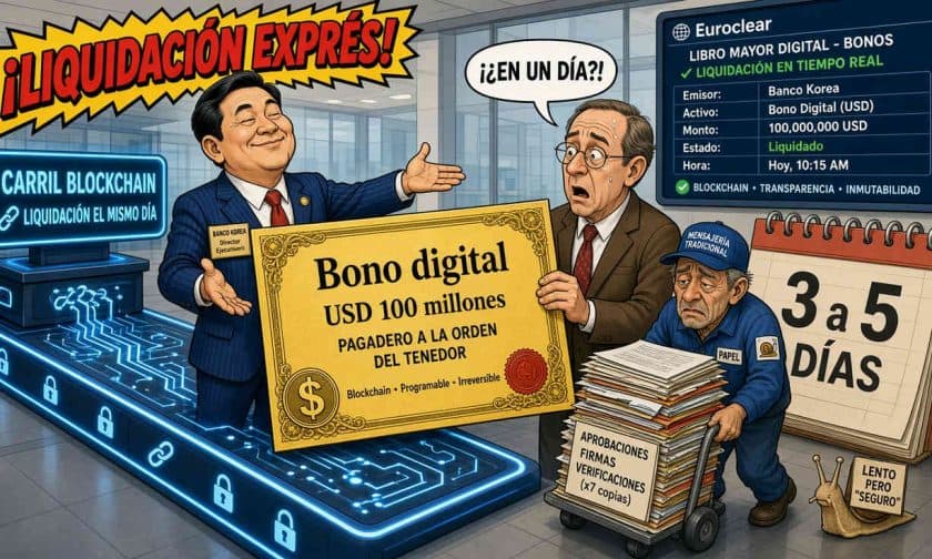 Bono digital de USD 100 millones: Hana Bank logra liquidación T+0