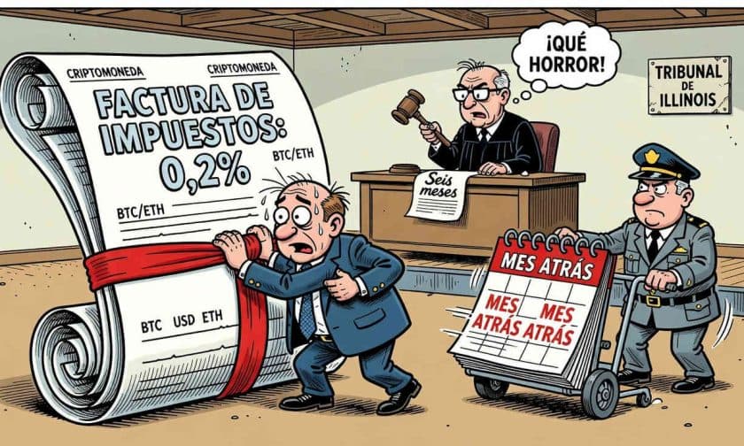 Illinois aplaza 6 meses impuesto cripto 0,2%: sigue disputa legal