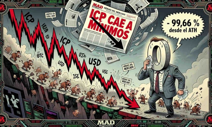 Internet Computer cae 3,47% y toca soporte crítico en US$ 2,17