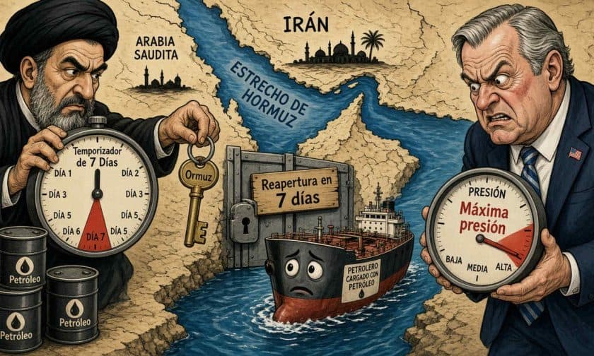 Irán propone reabrir Ormuz en 7 días si EE.UU. reduce presión