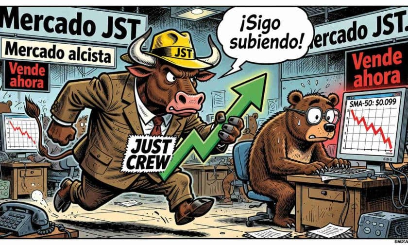 JST sube 2,44% y consolida tendencia alcista en DeFi