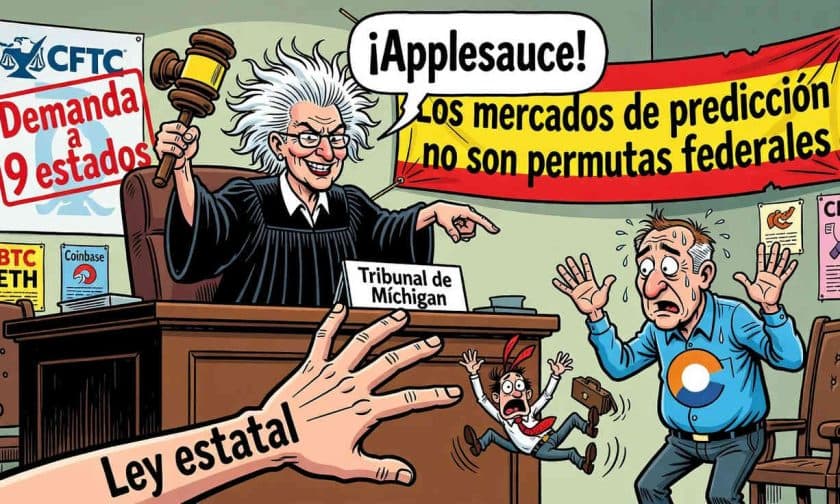 Juez rechaza a Coinbase: mercados de predicción no son permutas federales