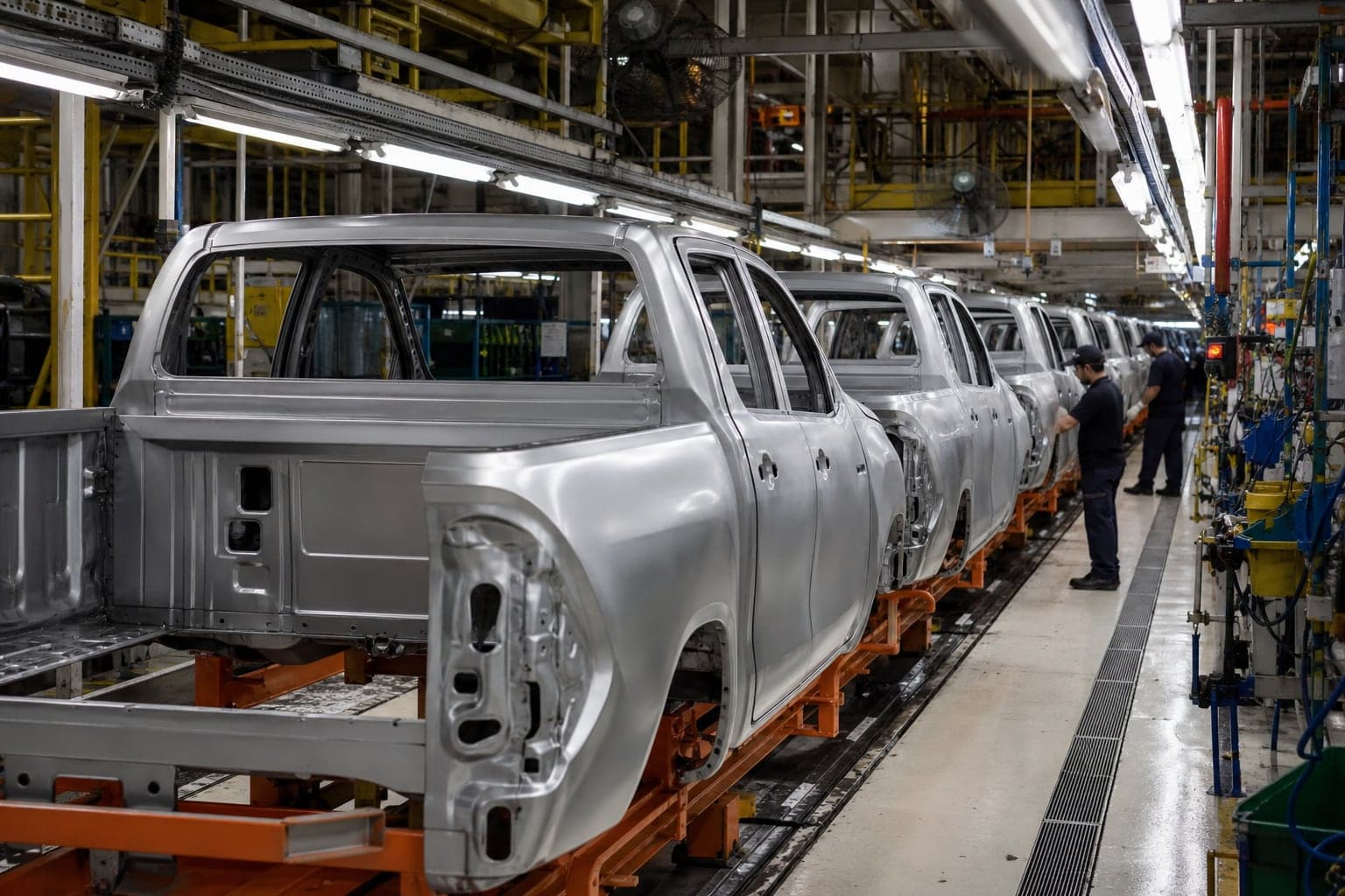 Actividad industrial cae 4,2% en agosto y acumula contracción de 1,2% en 2026