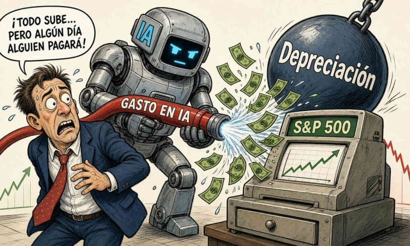 S&P 500: la IA impulsa ganancias 51%, pero la depreciación amenaza