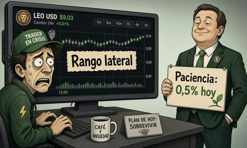 LEO consolida USD $9,03 con volumen 180,9% arriba del promedio