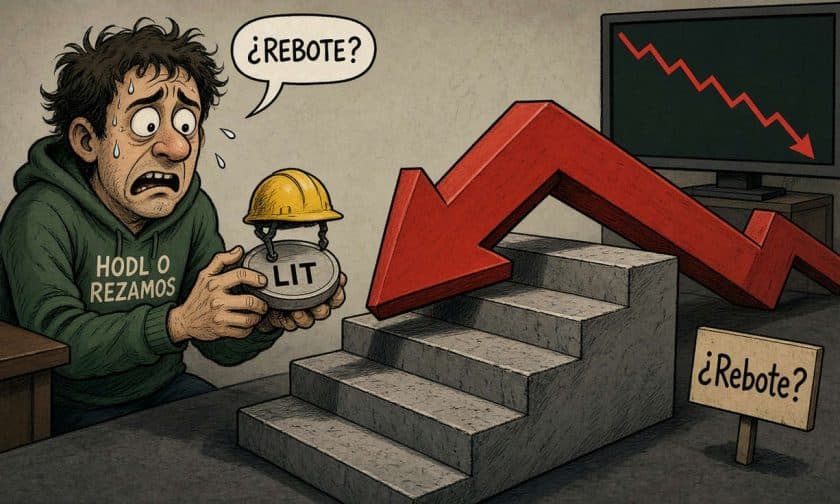 LIT cae 7,20% hoy: señales técnicas bajistas y cautela en altcoins