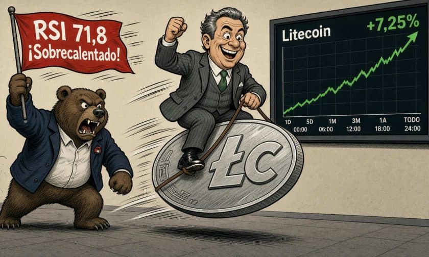 Litecoin sube 7,25% y rompe resistencias técnicas