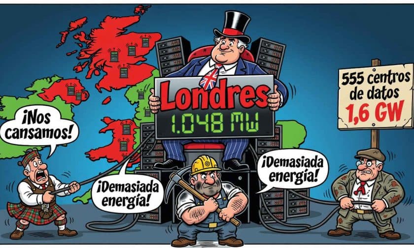 Centros de datos Reino Unido: Londres lidera con 1.048 MW