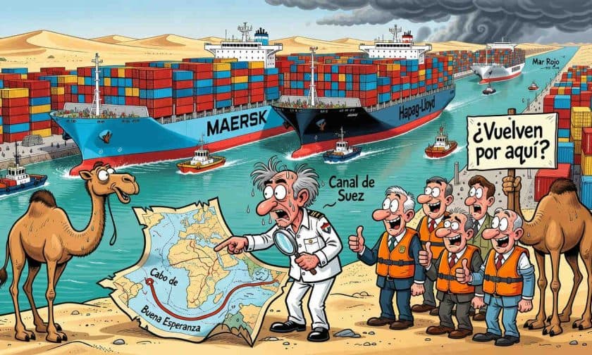 Canal de Suez: Maersk y Hapag-Lloyd reabren ruta tras evaluar seguridad