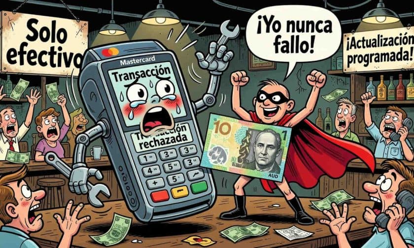 Caída de Mastercard en Australia: el efectivo recupera protagonismo