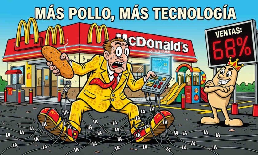 McDonald's invierte US$ 8.500 millones en IA y pollo para recuperar clientes