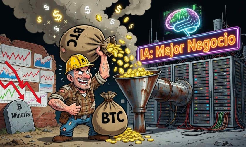 Minería de Bitcoin: por qué los operadores venden BTC para financiar IA